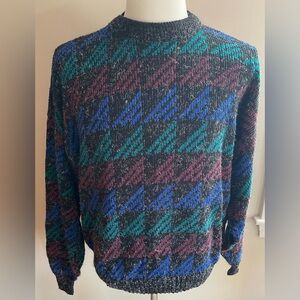 Vintage - Multicolor Geometric Sweater